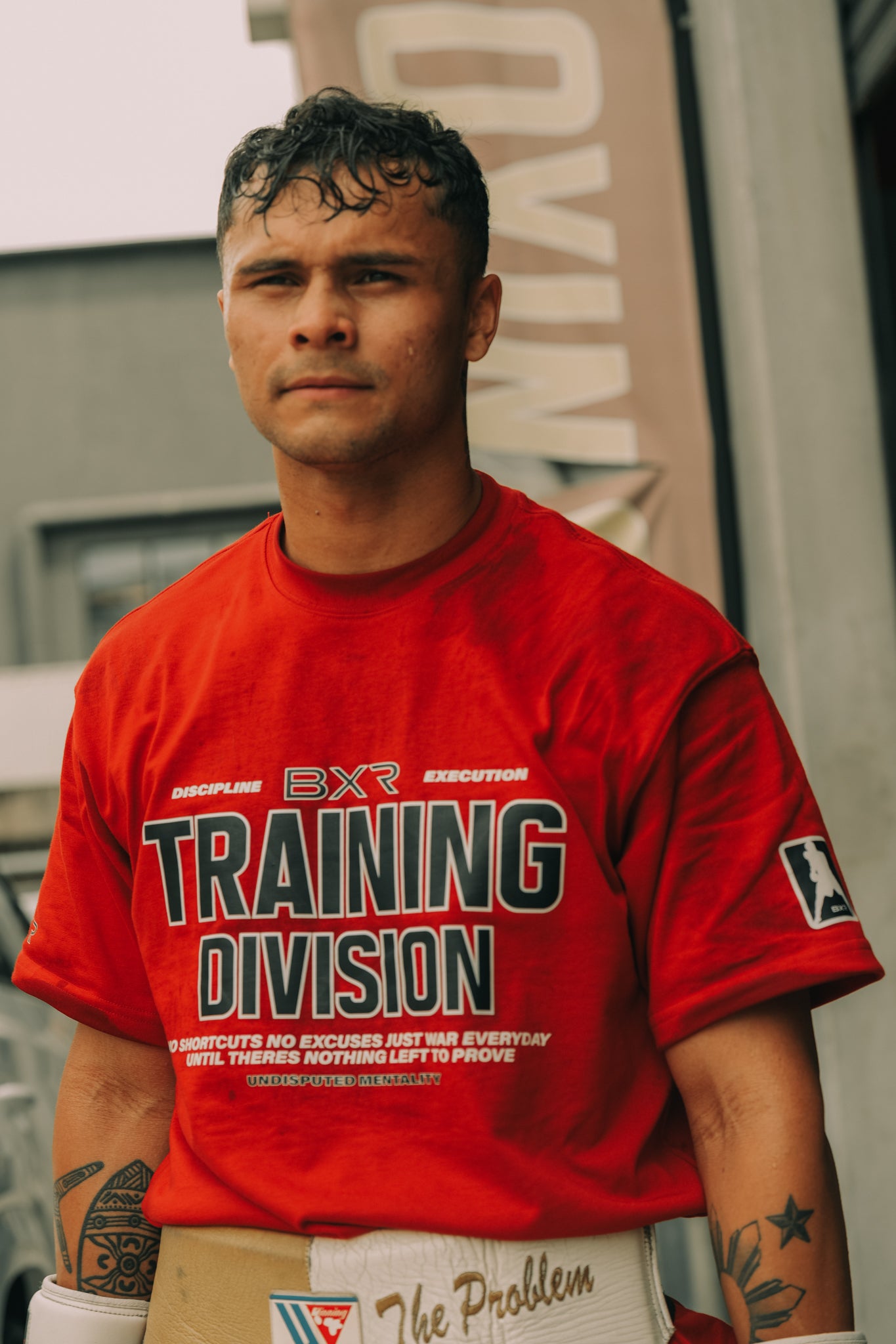 Training Division Red Tee - Black/White