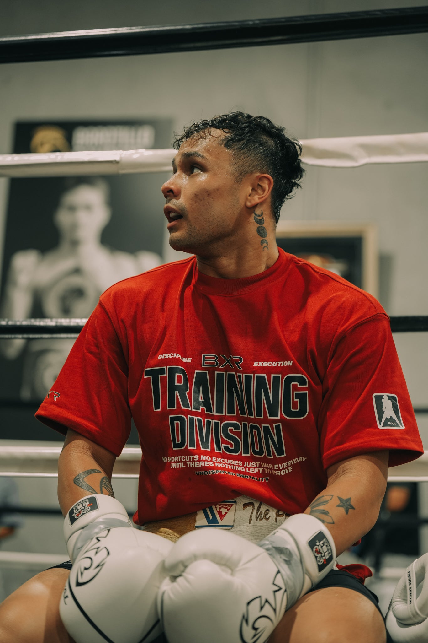 Training Division Red Tee - Black/White