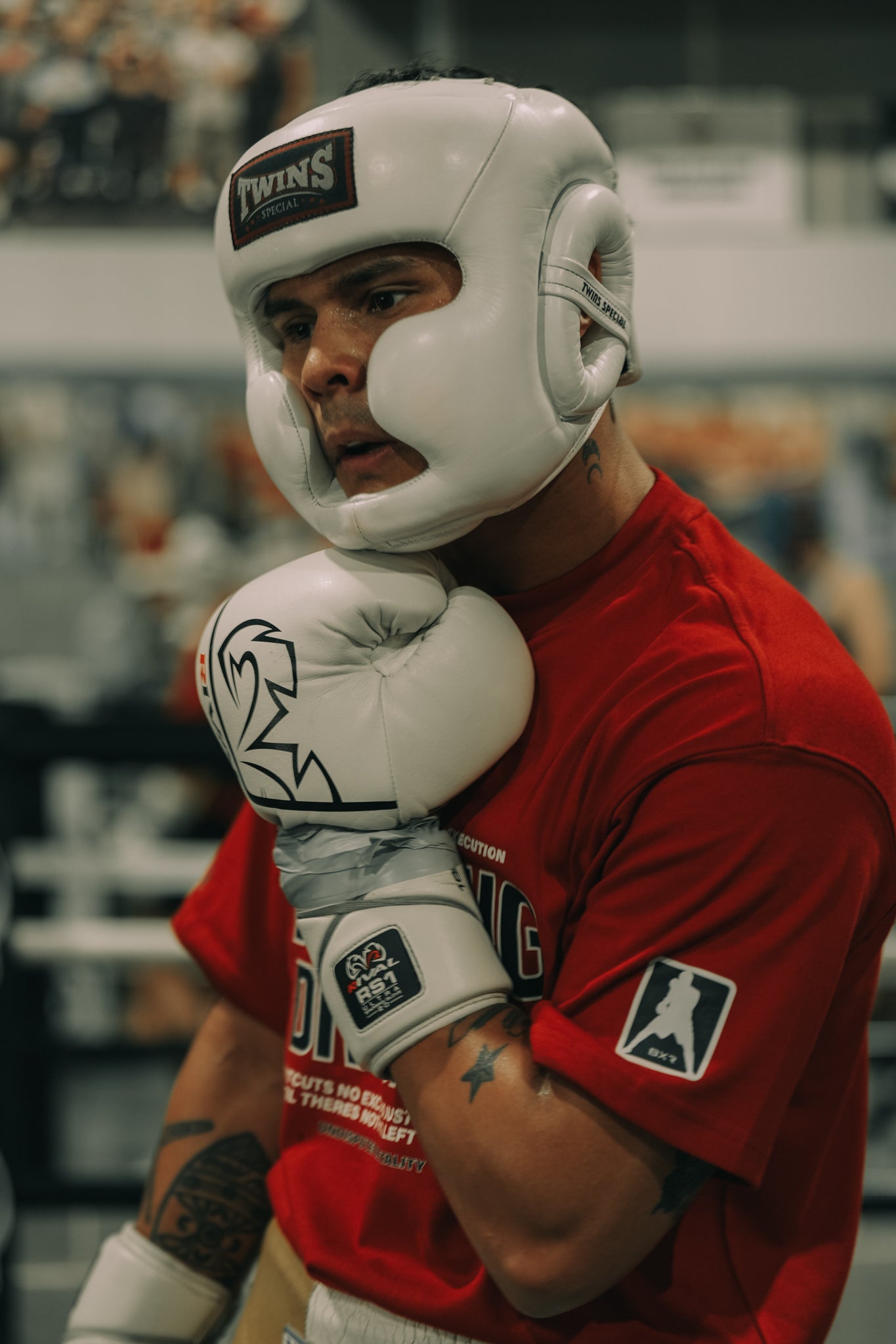 Training Division Red Tee - Black/White