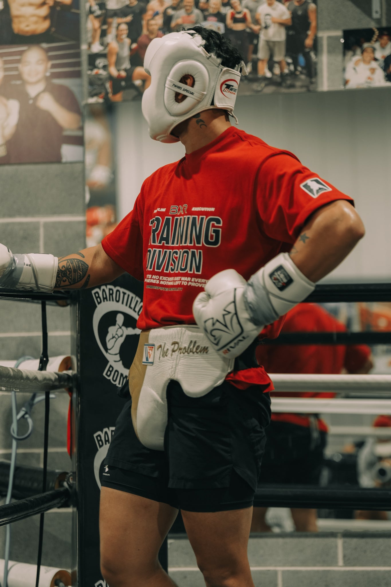 Training Division Red Tee - Black/White