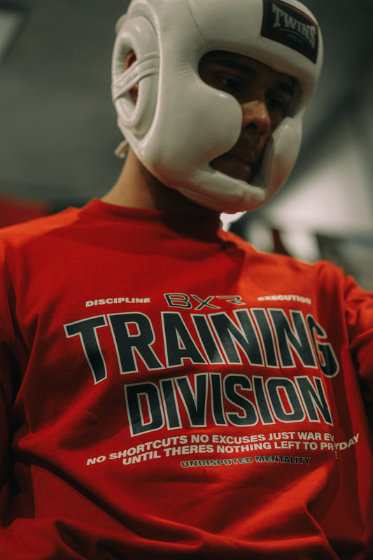 Training Division Red Tee - Black/White