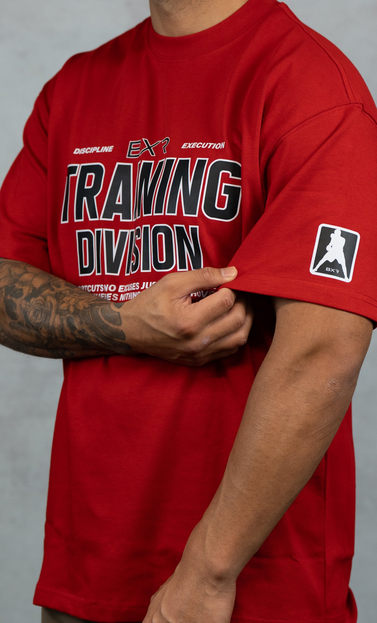 Training Division Red Tee - Black/White