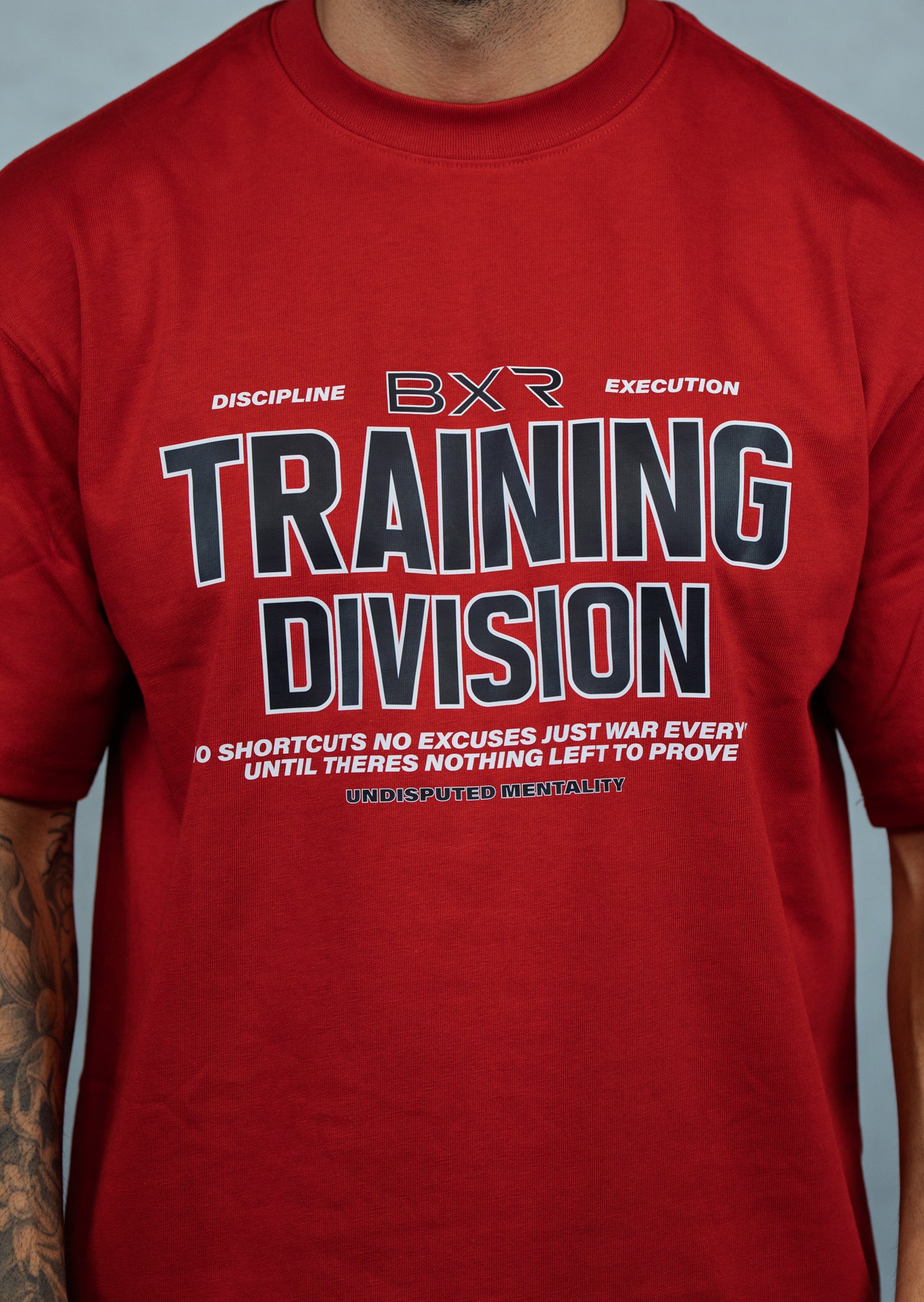 Training Division Red Tee - Black/White