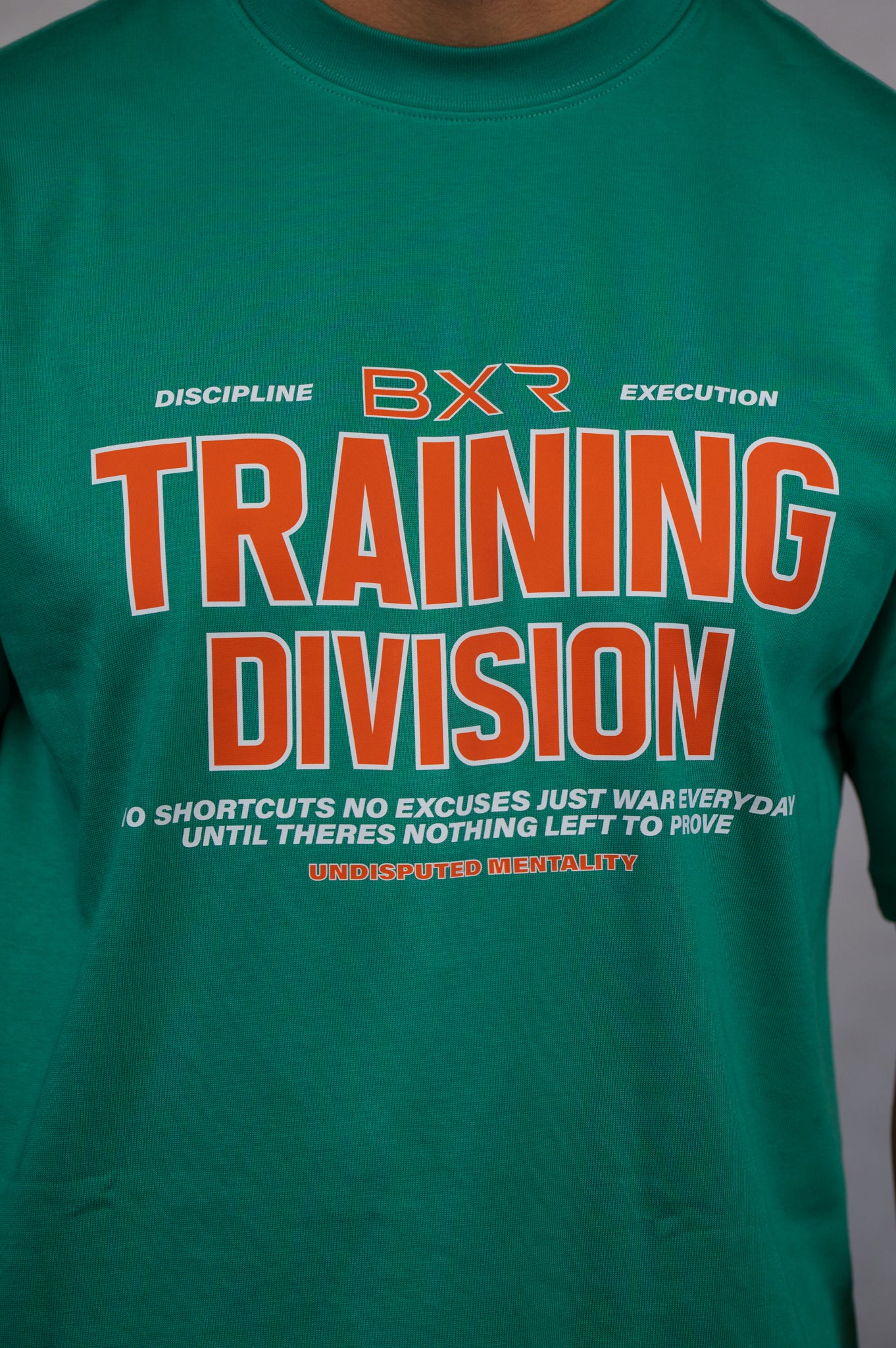 Training Division Green Tee - Orange/White