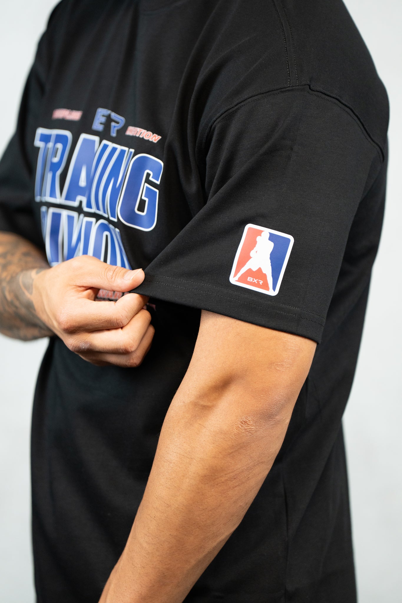 Training Division Black Tee - Blue/Red