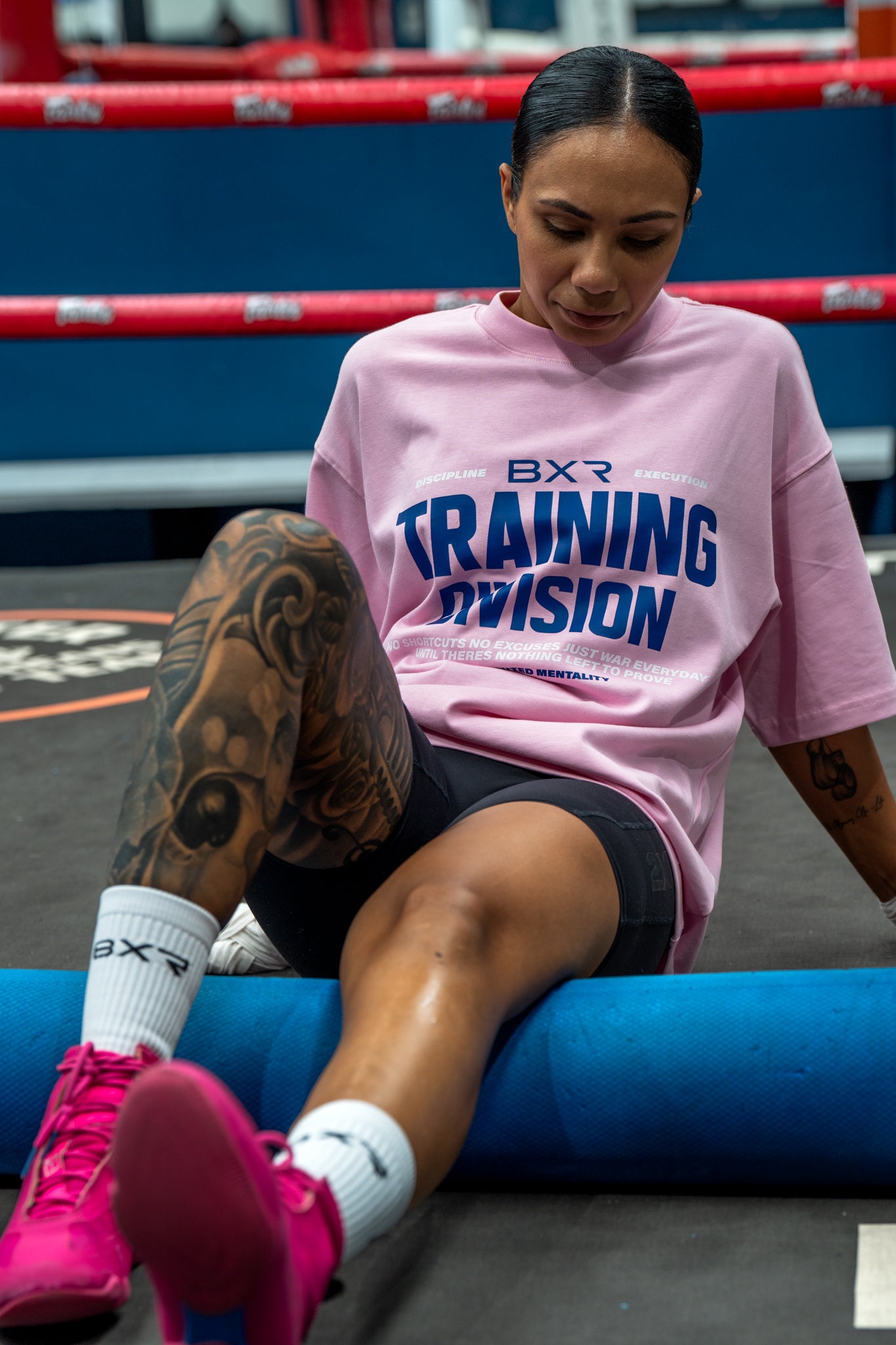 Training Division Pink Tee - Blue/White
