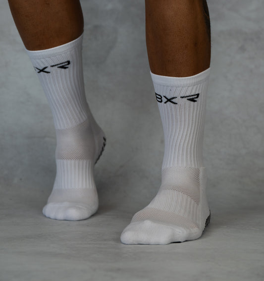 BXR Performance Long Socks - White