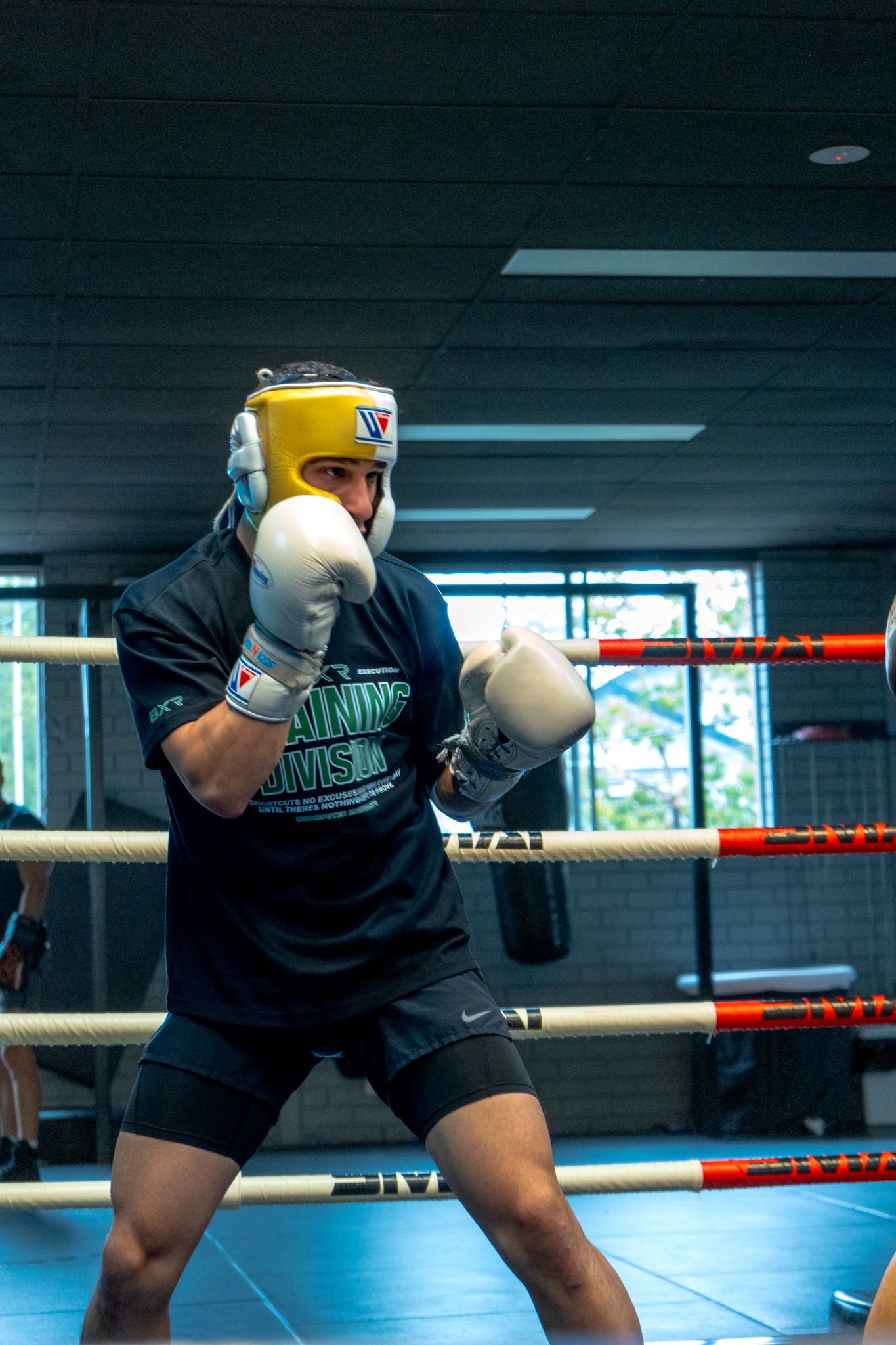 Training Division Black Tee - Green/White