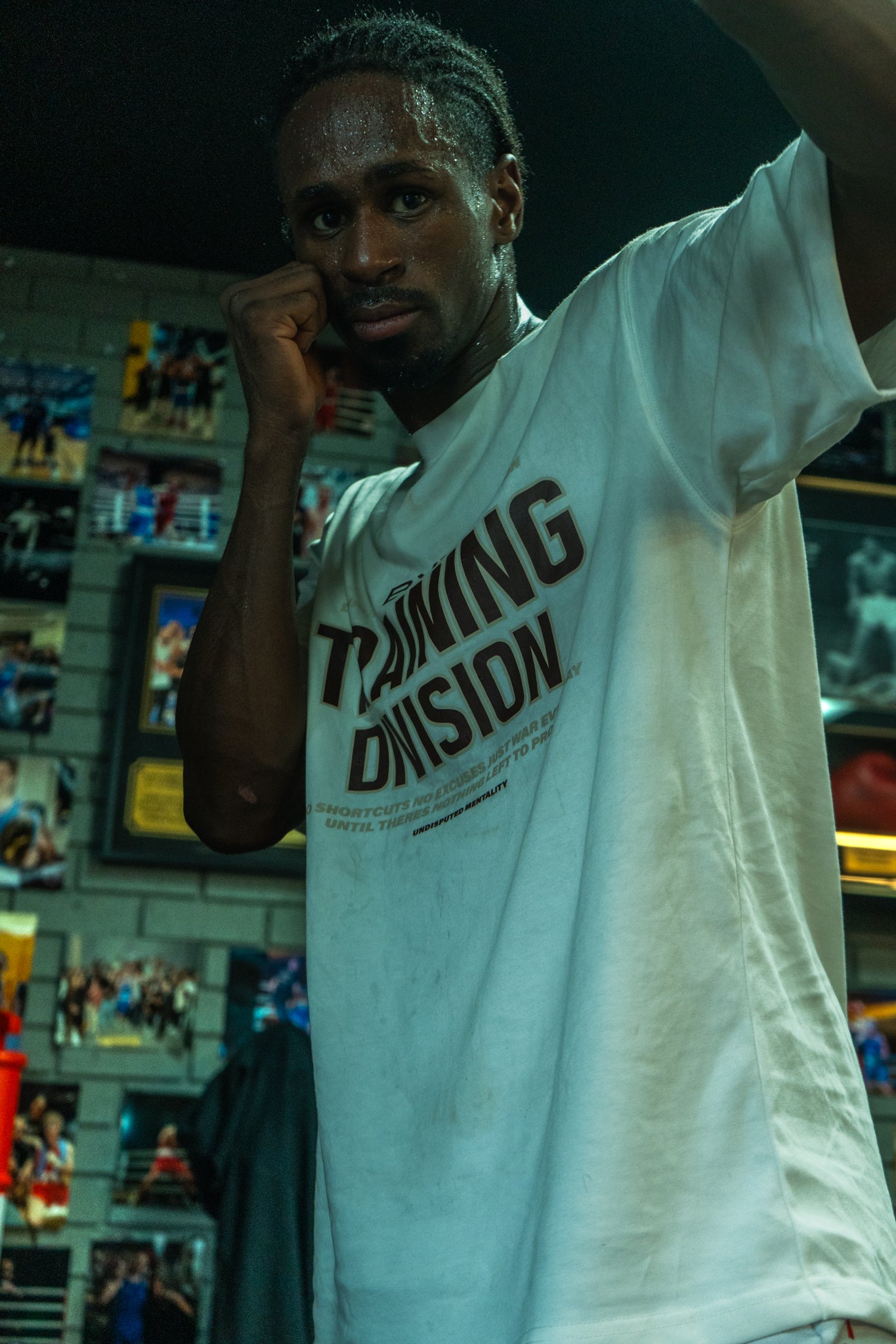 Training Division White Tee - Brown/Cream