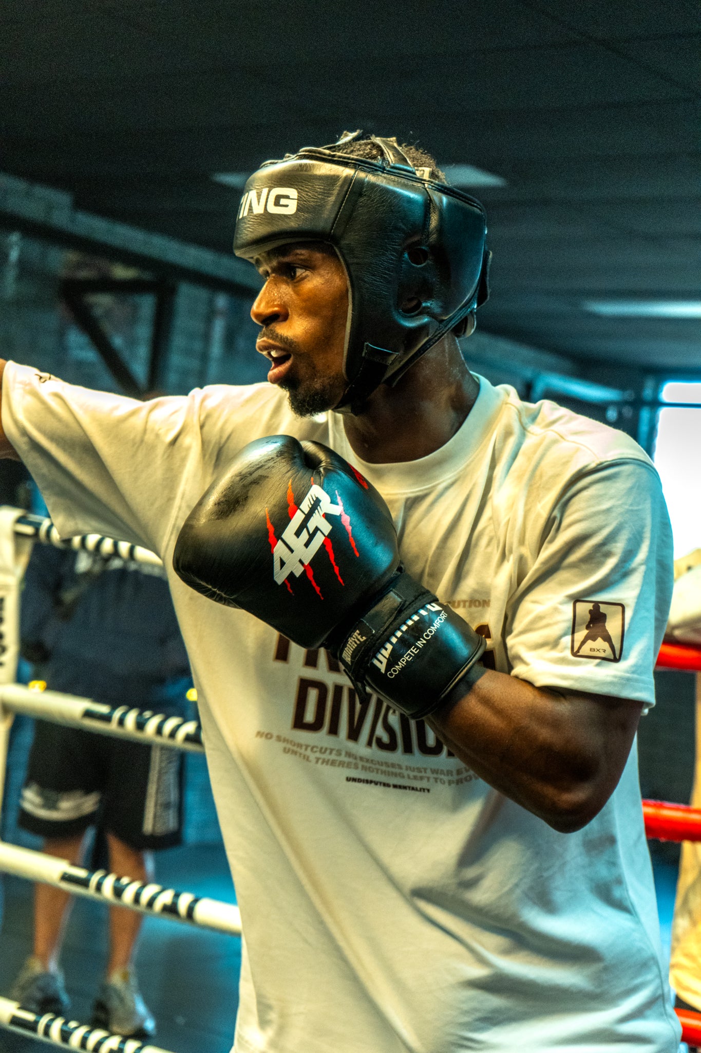 Training Division White Tee - Brown/Cream