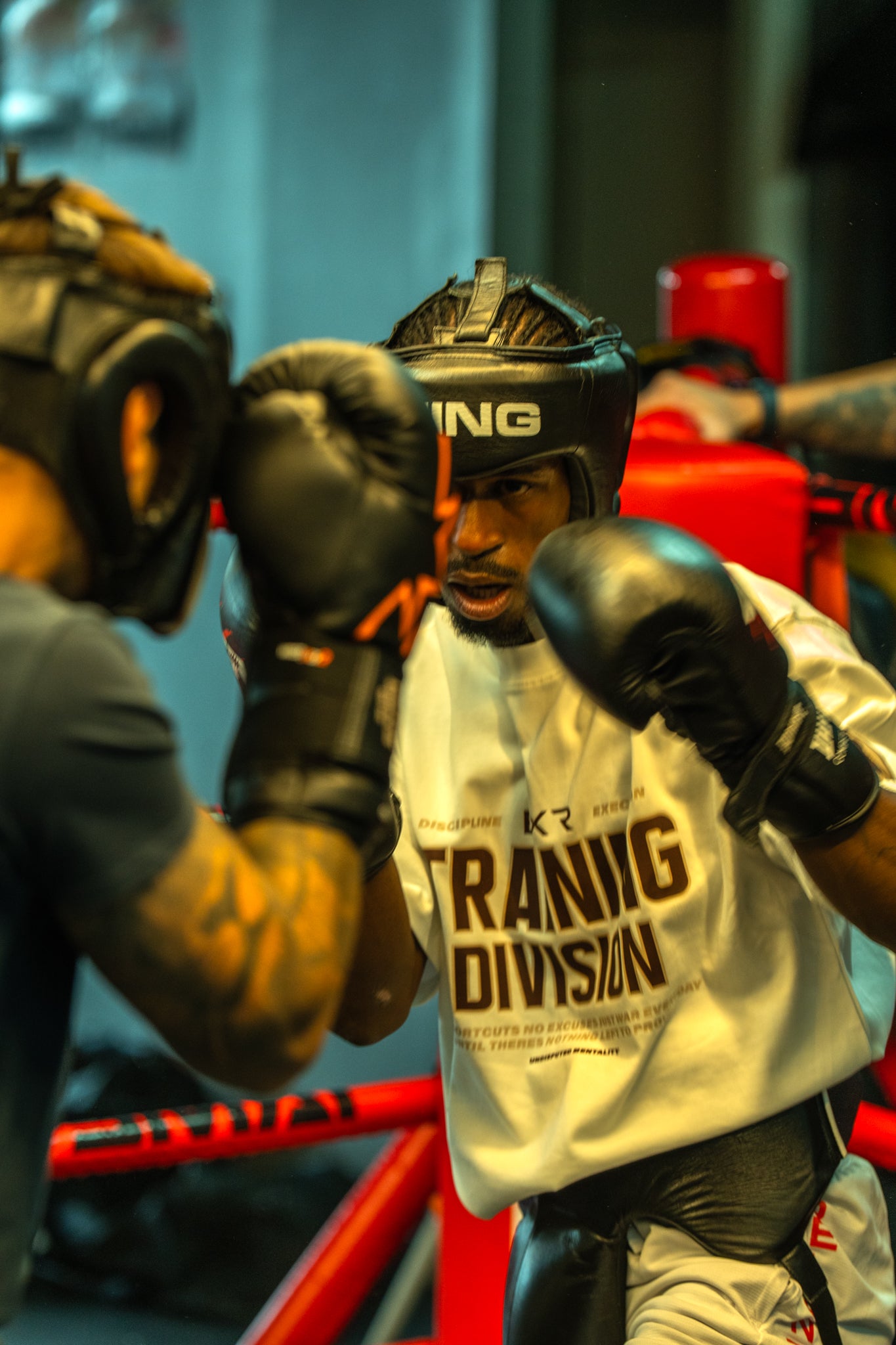 Training Division White Tee - Brown/Cream