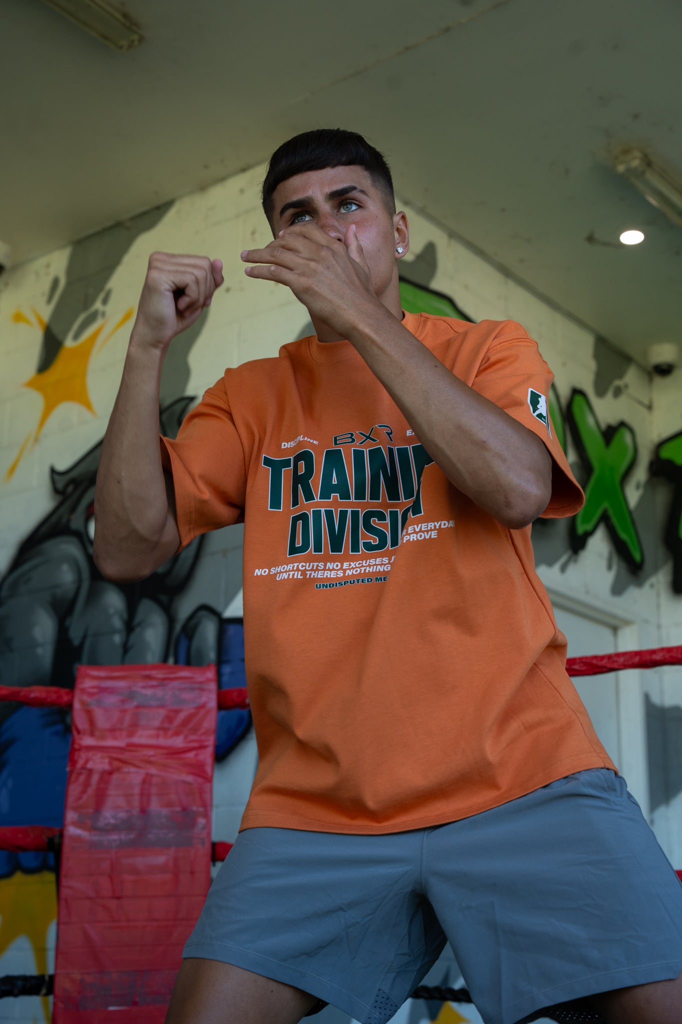 Training Division Orange Tee - Green/White