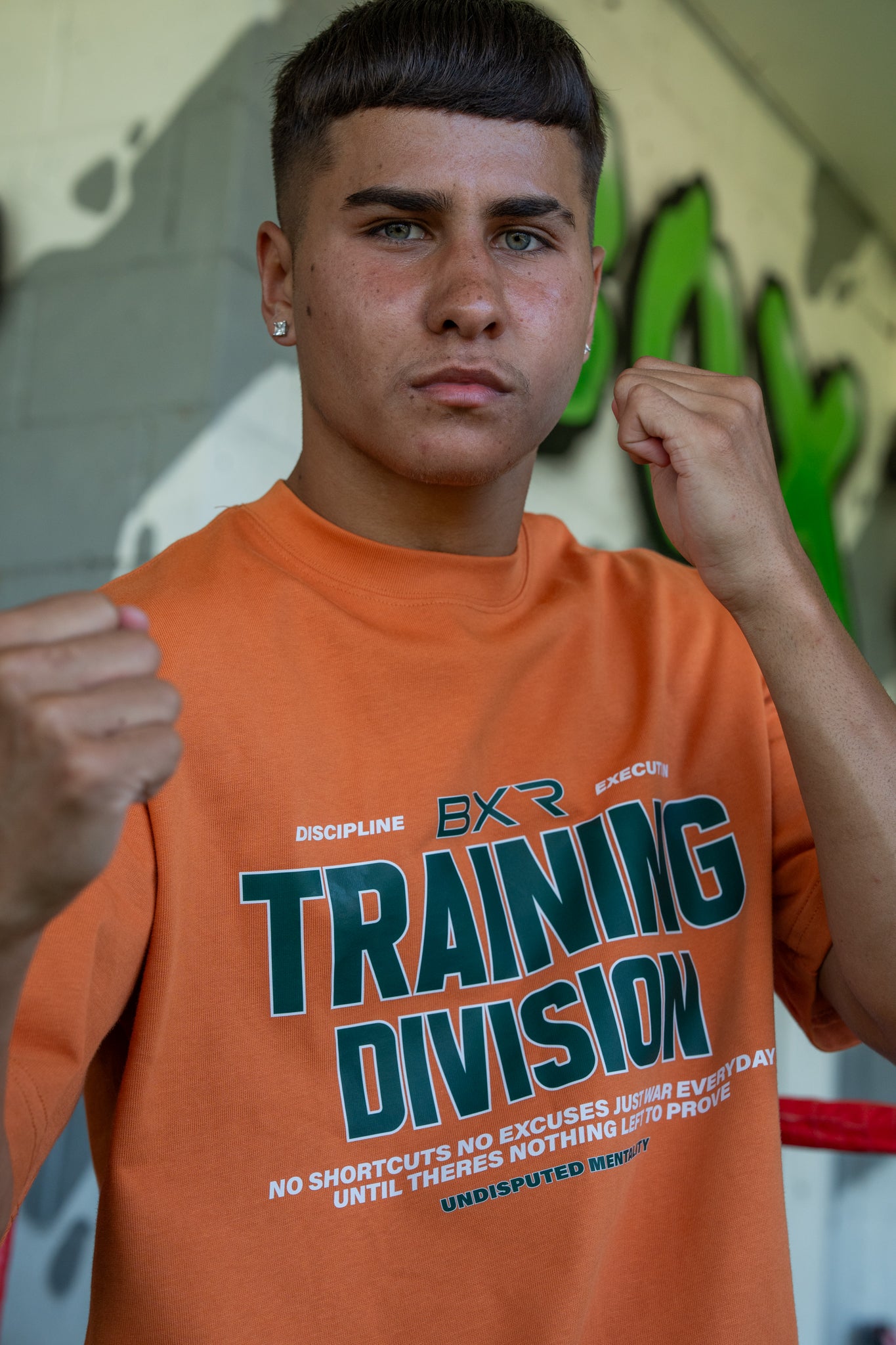 Training Division Orange Tee - Green/White