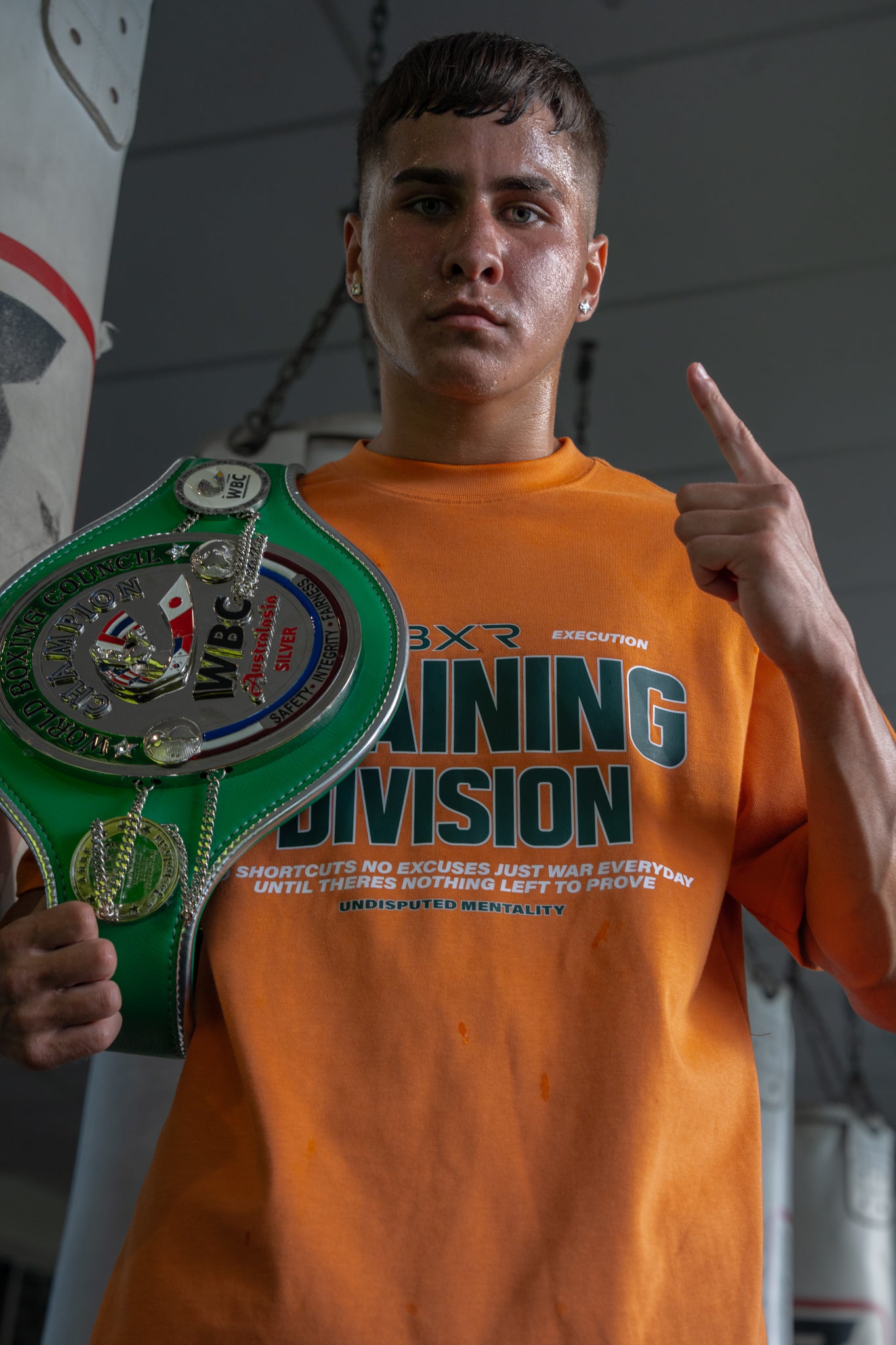 Training Division Orange Tee - Green/White